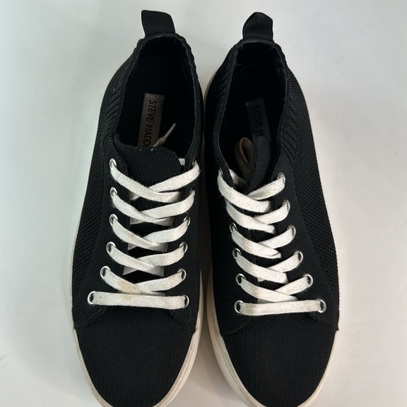 Steve Madden Bardo Platform Sneaker Black - Picture 14 of 15